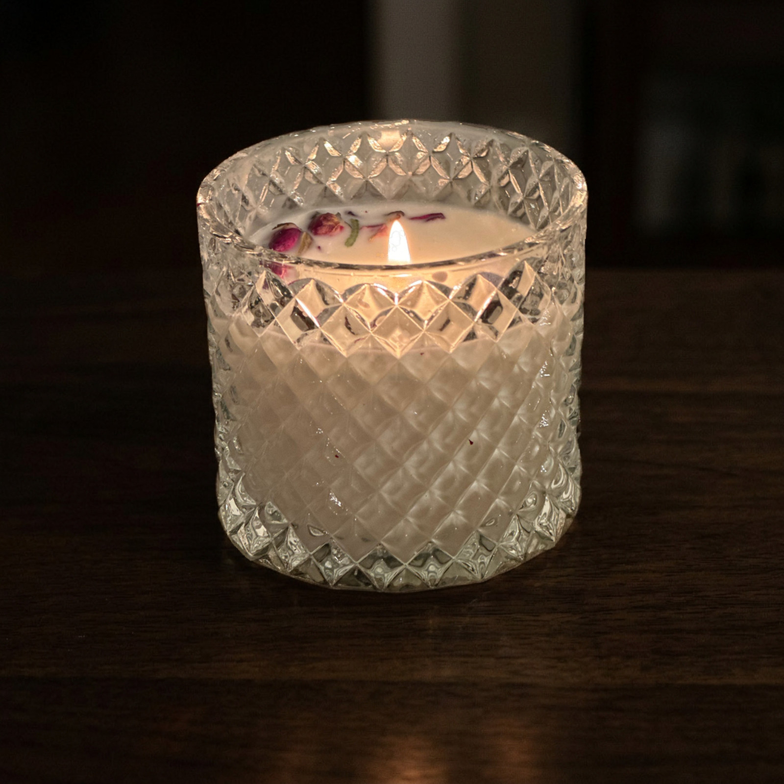 after: AI photoshoot of candles in candlelight only