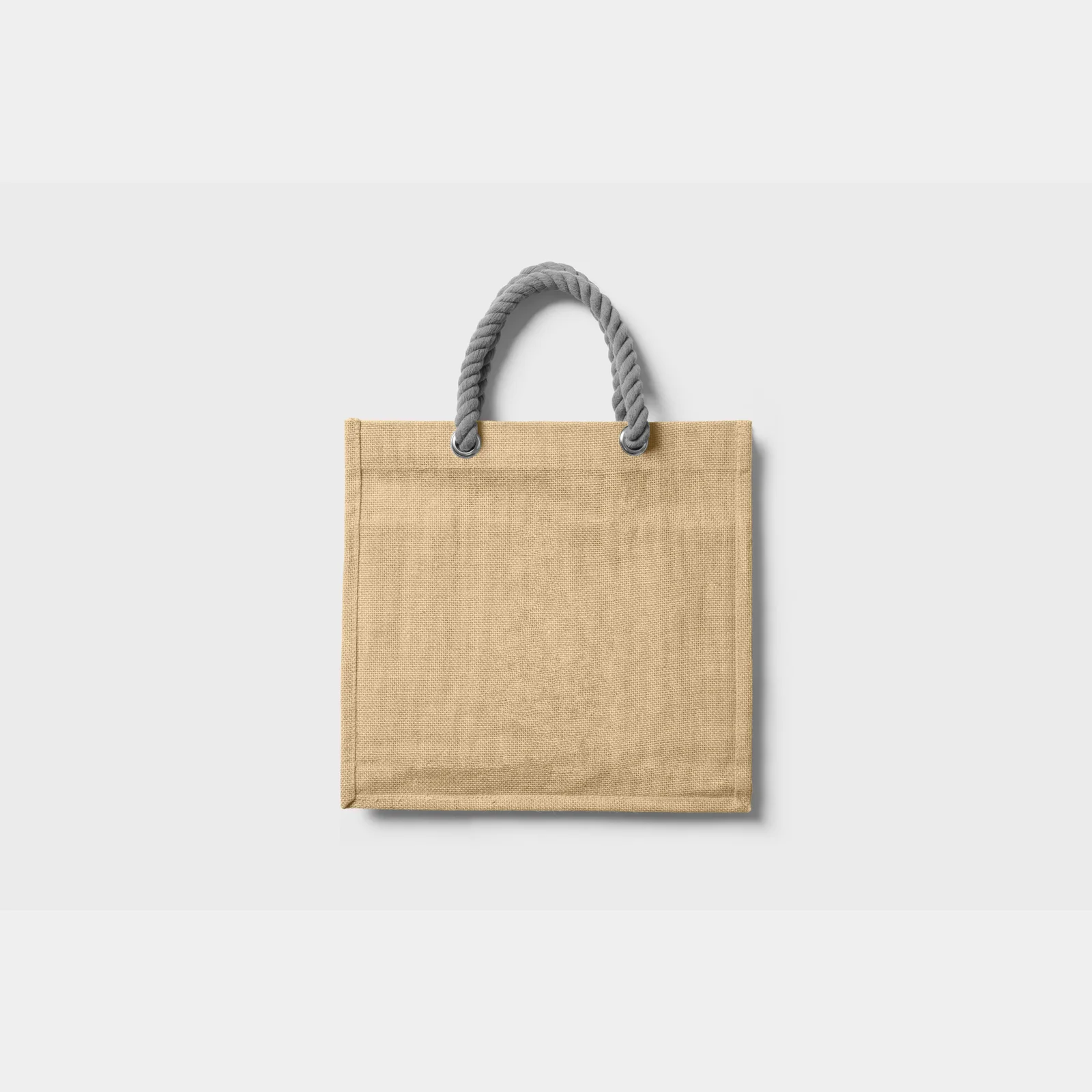 before: woven tote bag in its original setting