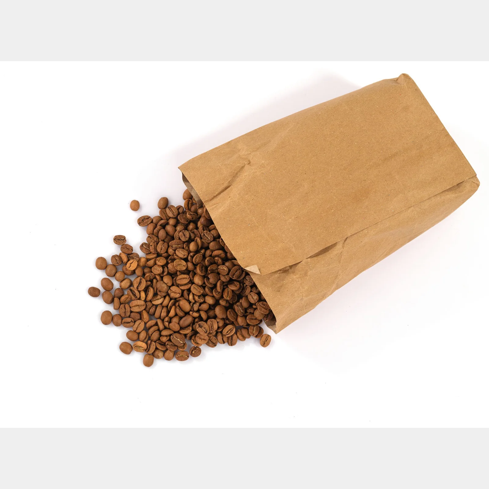 before: plain coffee pouch in its original setting