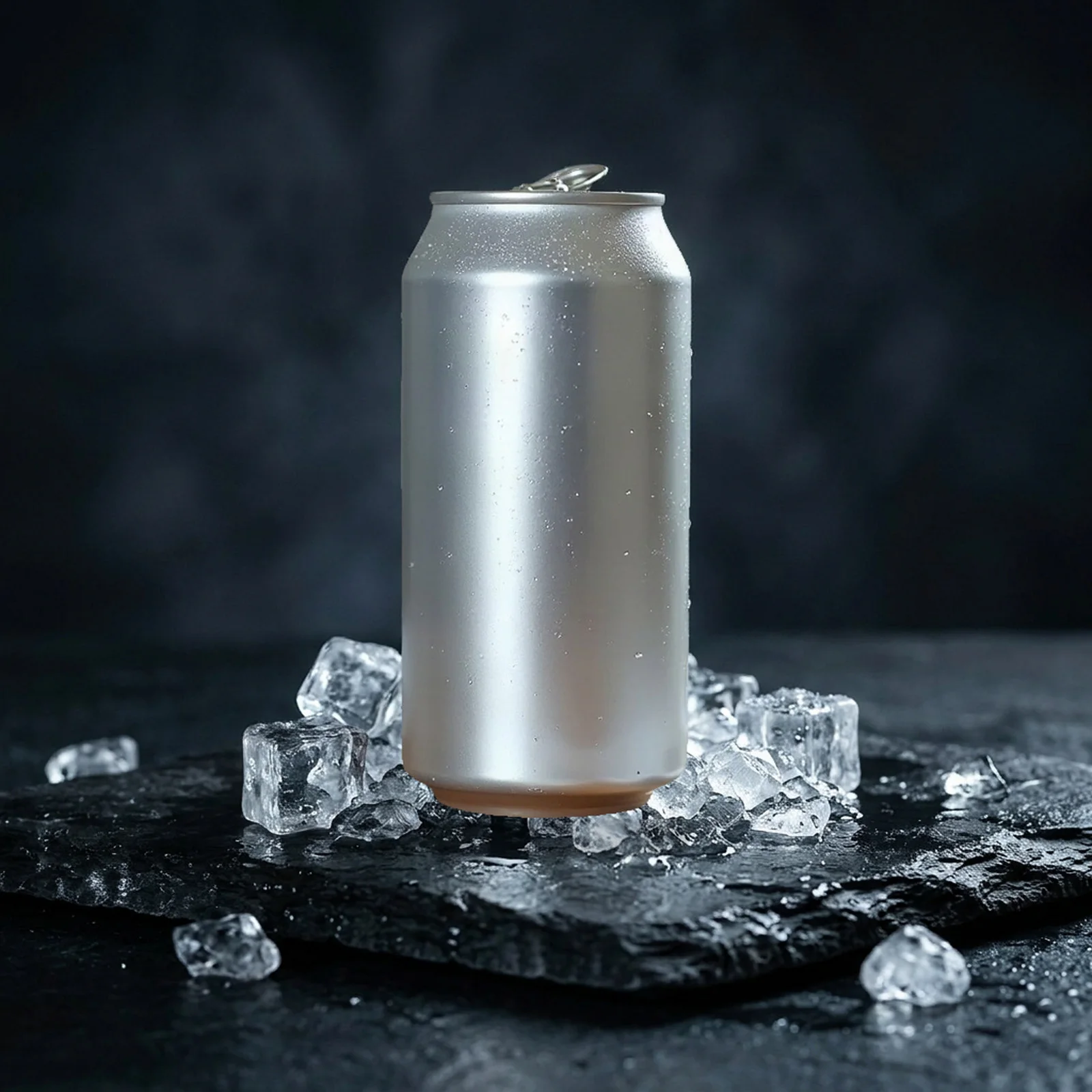 after: unbranded product in the ice & condensation scene preset