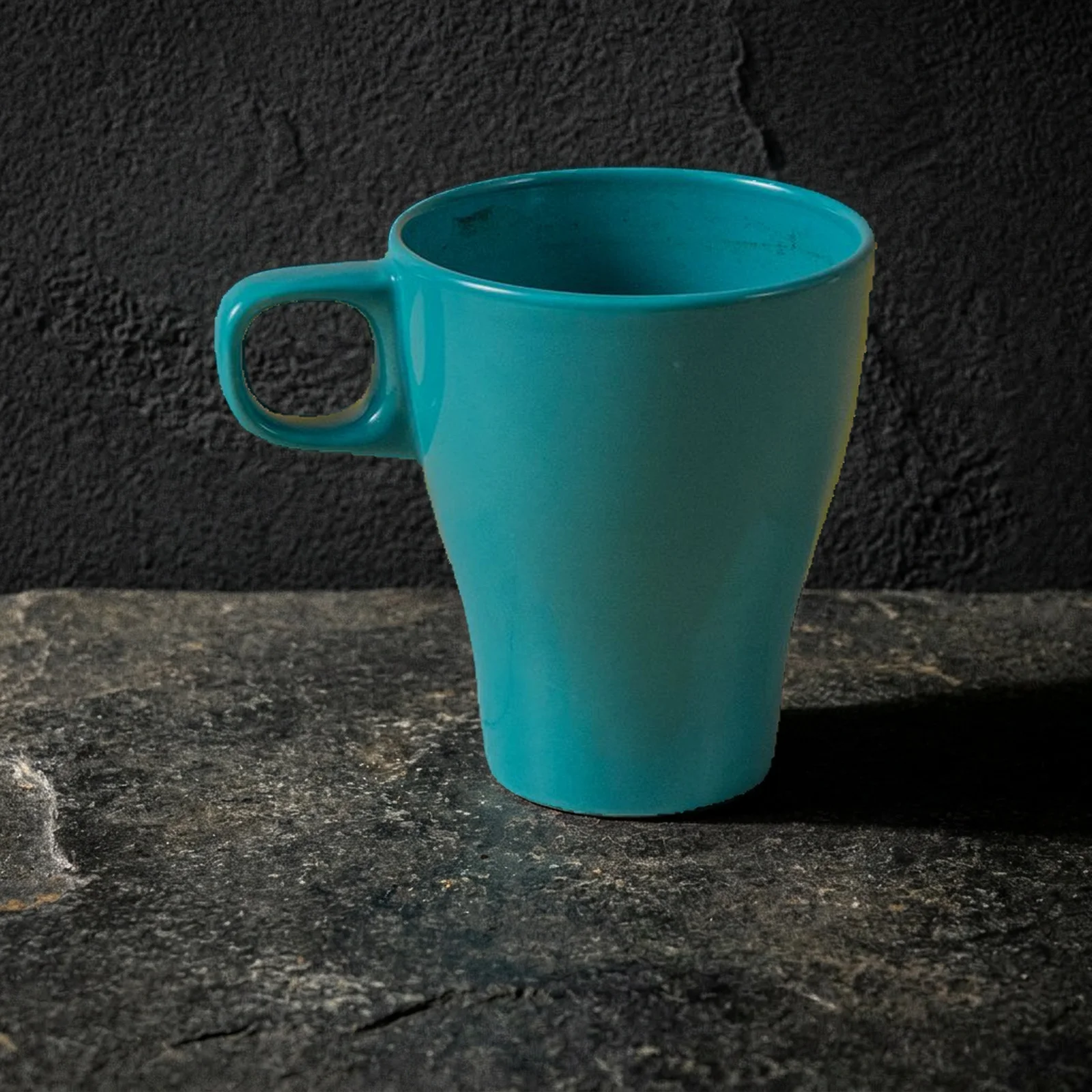 after: unbranded product in the dark stone scene preset
