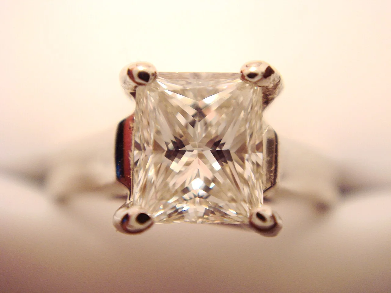 before: a diamond ring in its original setting